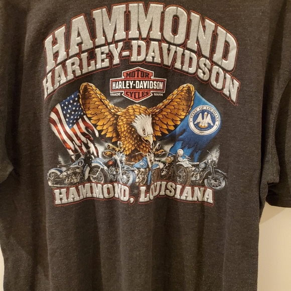 Harley Davidson eagle shirt vintage Louisiana - Picture 8 of 10
